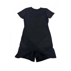 NWT Hollister Gilly Hicks Black Active Short Sleeve Romper- Size Large